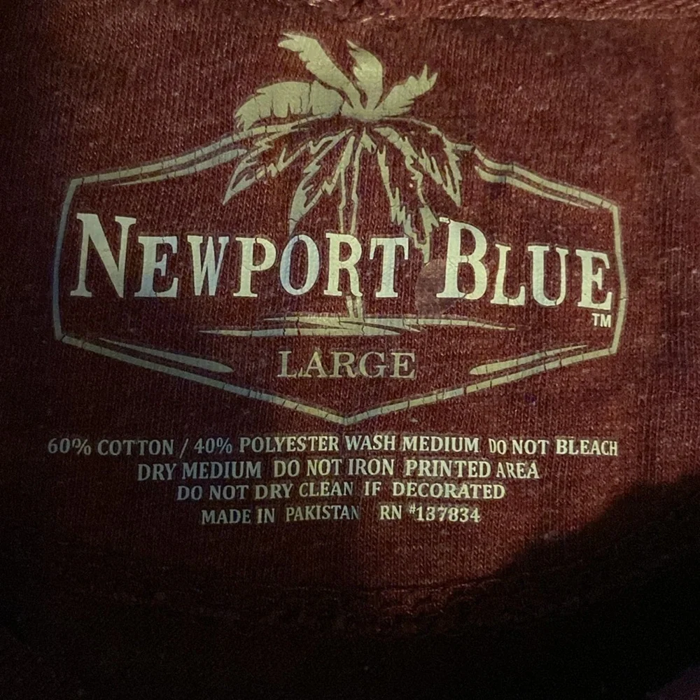 Newport Blue Vintage Fit 'Coca-Cola' T-Shirt in Red Cotton (sz L)